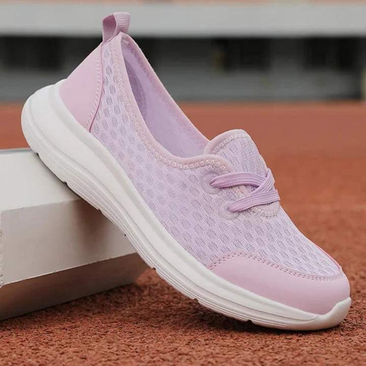 Supportive women's orthopedic walking shoes. Lace-up design, perfect for casual wear & active lifestyles.