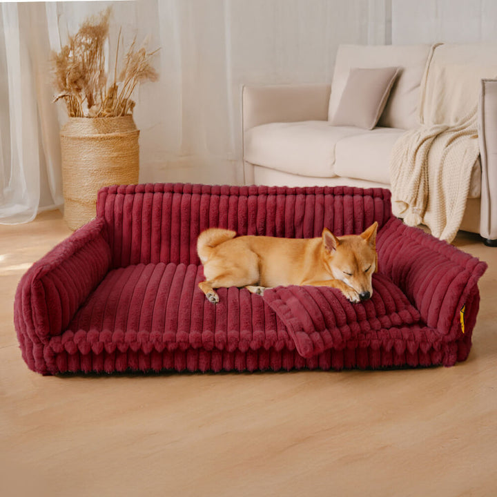 Cozy orthopedic dog bed, perfect for dogs needing joint relief & comfort.