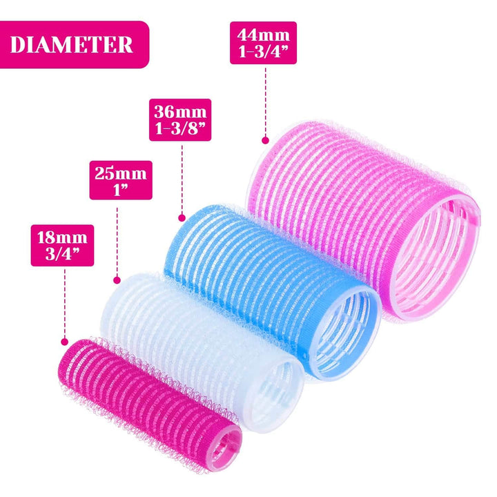 Gentle self-adhesive hair curlers for women, effectively creating beautiful, voluminous curls without heat.