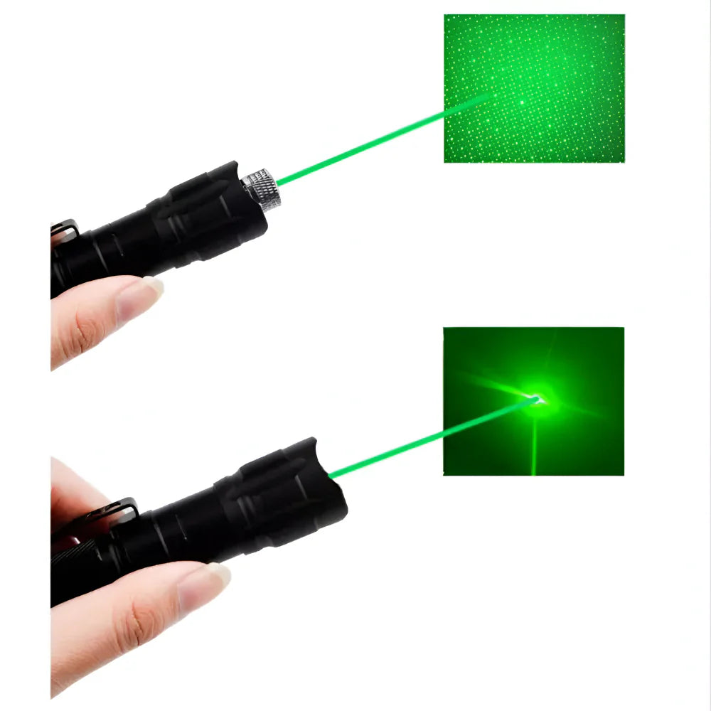 Compact rechargeable green laser pointer, perfect for astronomy enthusiasts