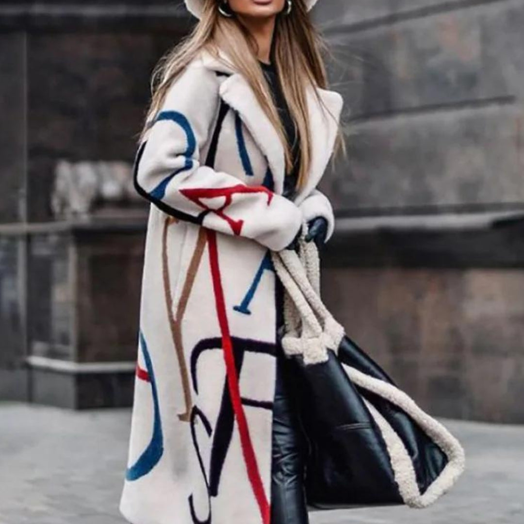 Sofia Women's Long Warm Winter Coat, elegant & cozy outerwear. Ideal for ultimate comfort in cold weather fashion.