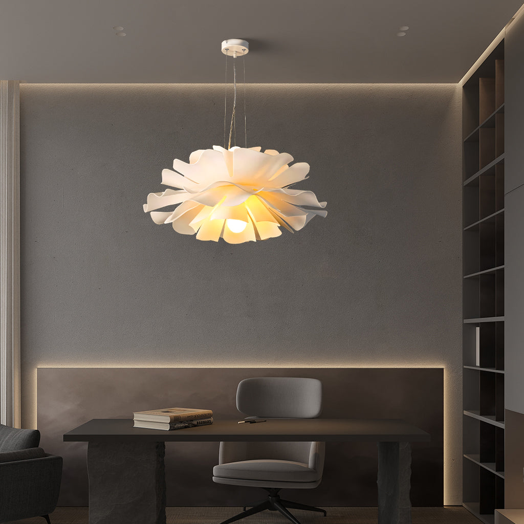Modern Nordic pendant, lotus flower shape, providing beautiful ceiling light.