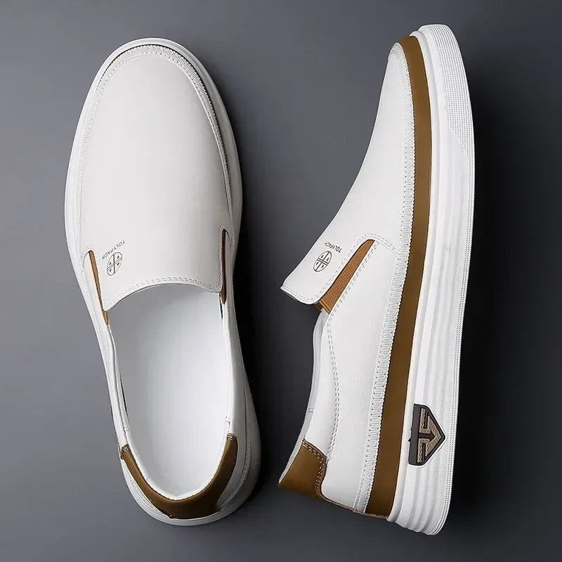 Supportive Men's Orthopedic Slip-On Walking Shoes, refined for health & cushioned walking.
