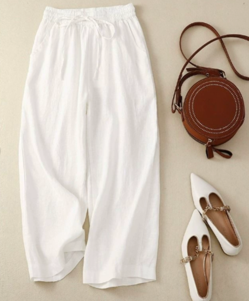 Chic women's wide leg pull on pants with a flowing silhouette, ideal for versatile everyday fashion and effortless style.