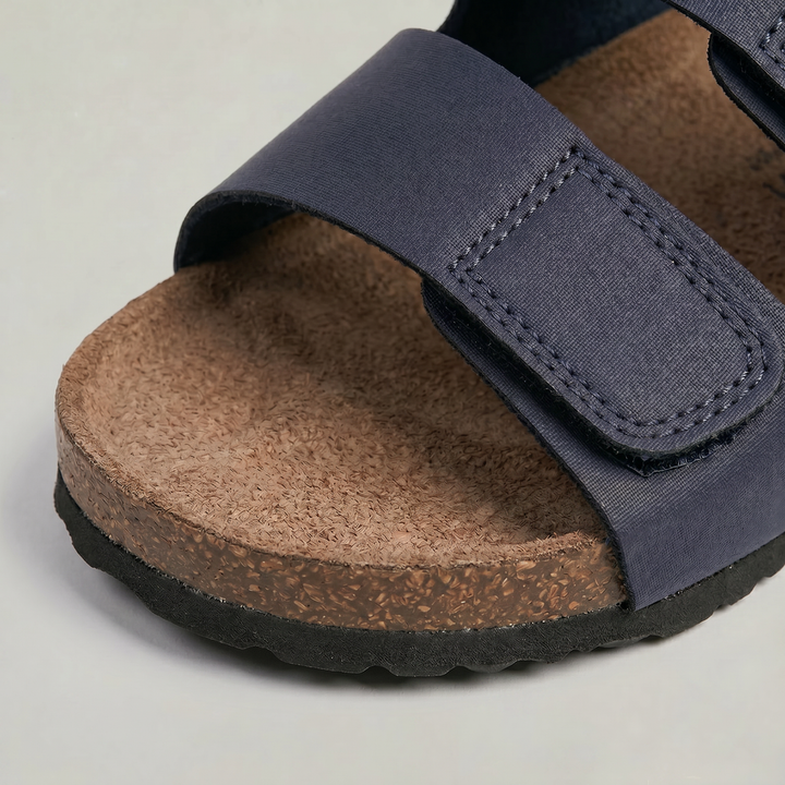 Slip-on men's double strap comfort sandals for ultimate summer relaxation, beach, or casual outings.