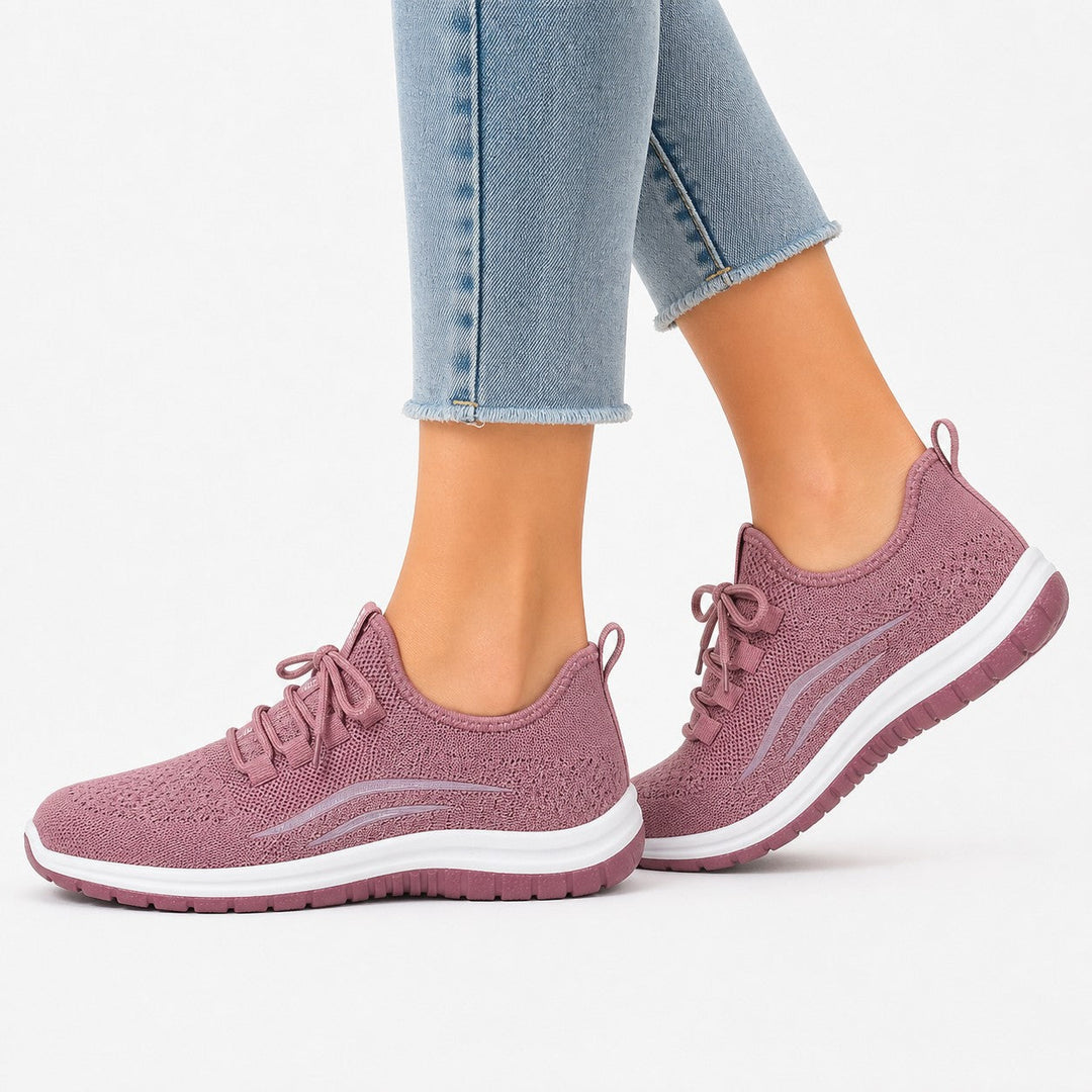 Women's comfort shoes: everyday walking sneakers, flexible & lightweight for daily wear.