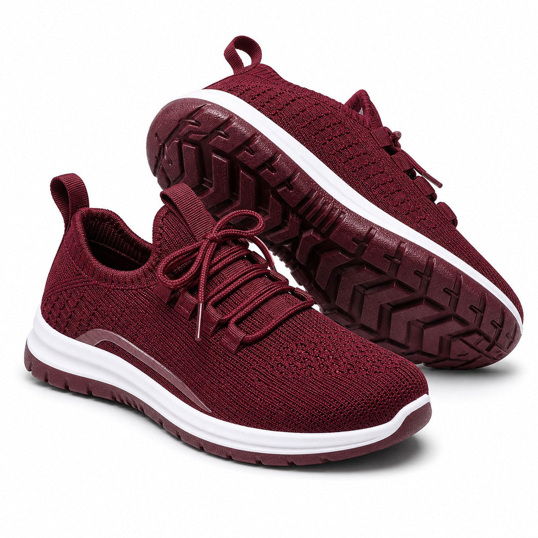 Flexible women's walking shoes, soft sole & breathable for all-day comfort.