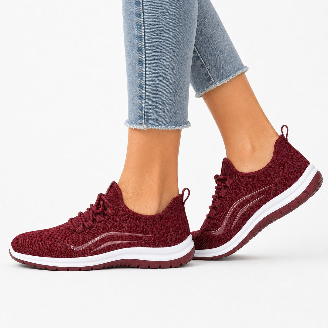 Breathable women's casual sneakers, perfect for walking with a flexible soft sole.