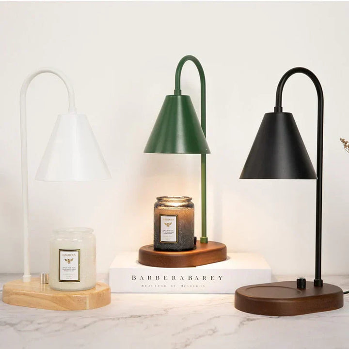 Safe candle warmer lamp by LumiFlare, perfect for fragrance diffusion.