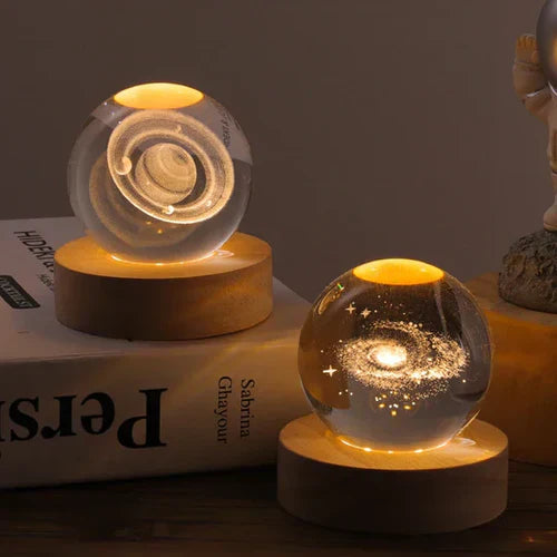 3D LED luminous sphere lamp, creating a cosmic glow for any tabletop or night light.