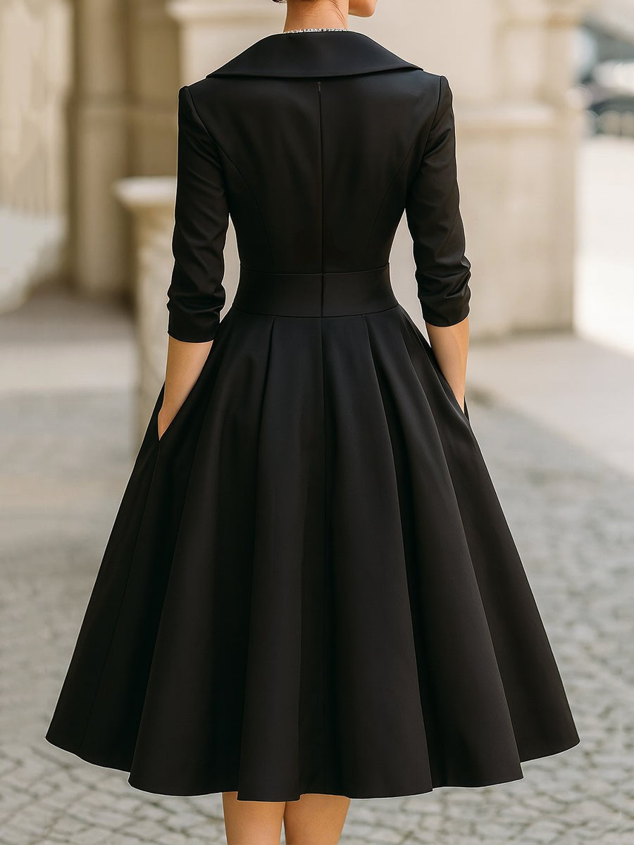 Look stunning in this elegant women's midi dress, designed for special occasions, parties & sophisticated style.