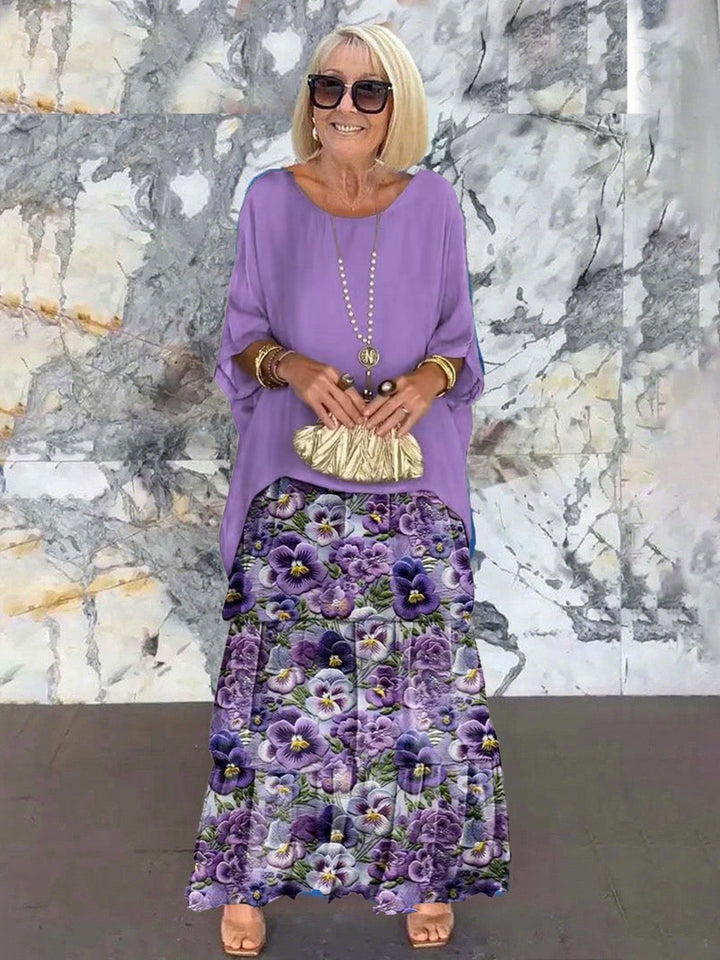 Graceful women's tiered ruffle batwing sleeve dress, ideal for evening parties.