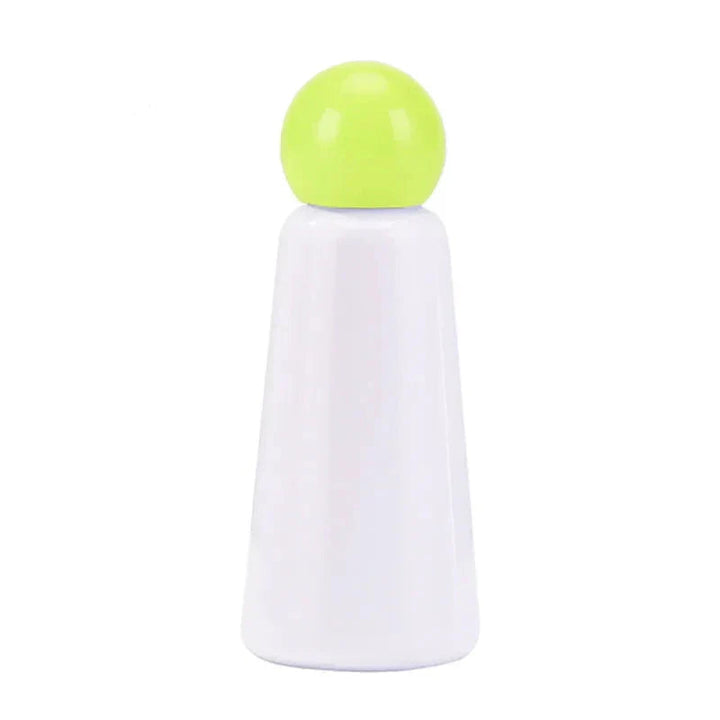 Stainless steel insulated bottle, perfect for hiking, camping, or daily office use.