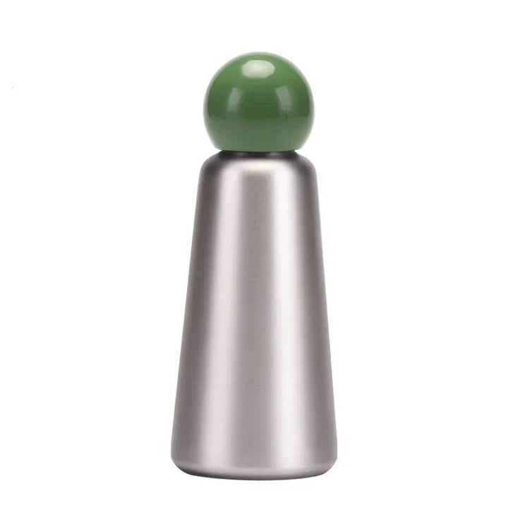 High-performance stainless steel thermos, 12hr hot, 24hr cold, for daily hydration.