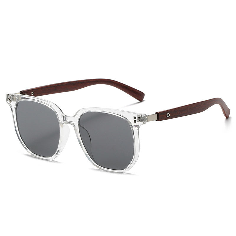Unique vintage unisex sunglasses in chocolate brown with gold green lenses. Eco-friendly, lightweight UV protection.