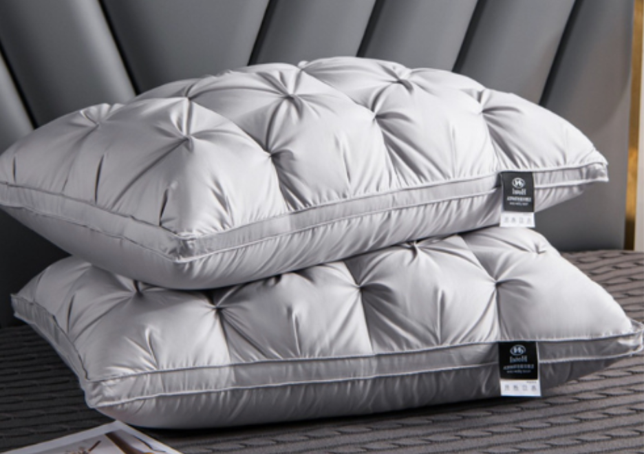 Experience superior sleep with this premium goose down pillow, perfect for neck pain relief.