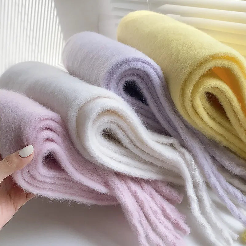 Versatile cashmere scarf for women, perfect for fall and winter fashion.