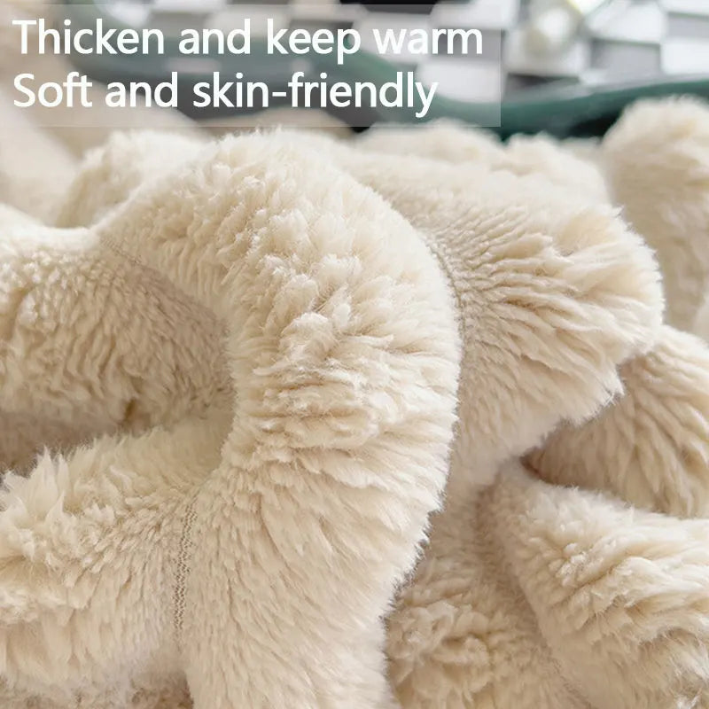 Experience ultimate warmth with the unisex luxury plush CozyWrap blanket, incredibly soft and cozy.
