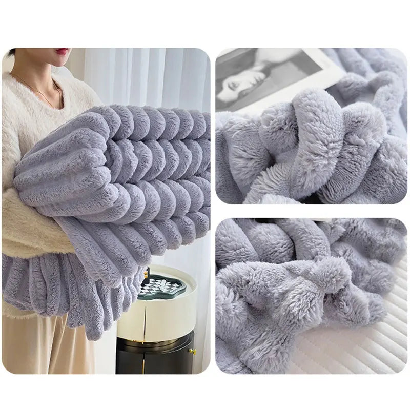The ultimate cozy comfort blanket: a luxurious, soft plush CozyWrap for warmth and relaxation in your home.