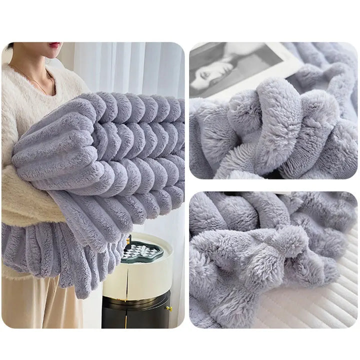 The ultimate cozy comfort blanket: a luxurious, soft plush CozyWrap for warmth and relaxation in your home.