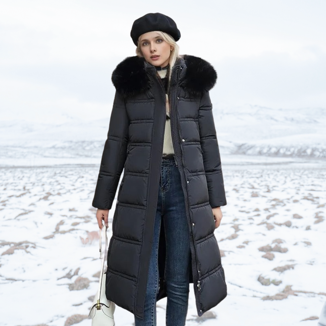 High-quality plush winter coat for women, ultimate warmth and comfort.