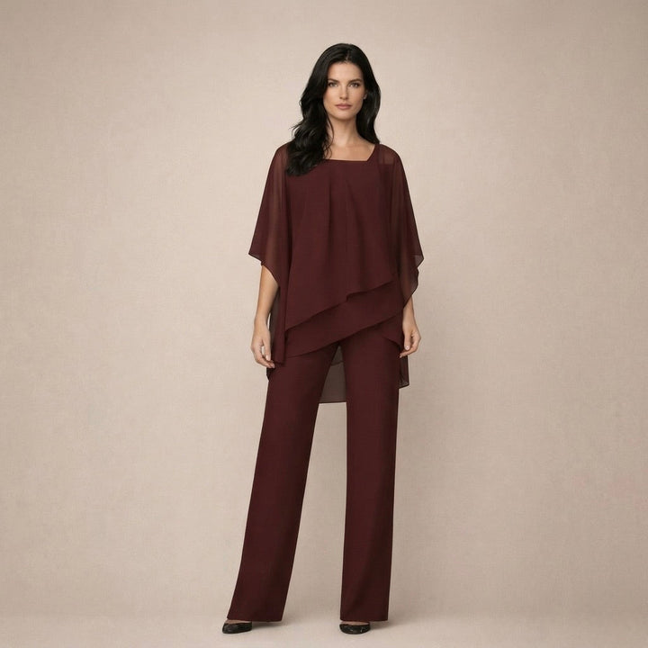 Lysandra | Women's Off Shoulder Wide Leg Set - White - Image 5