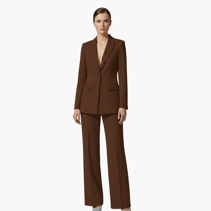 Lysette | Women's Blue Blazer Suit Set - Light Blue - Image 9