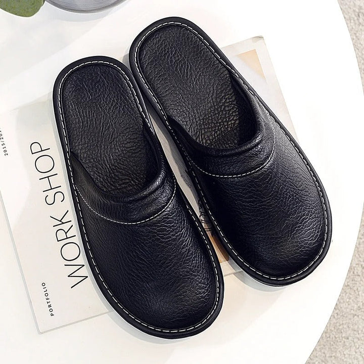 Timeless men's house slippers. Ergonomic comfort clogs, perfect for relaxing casual wear.