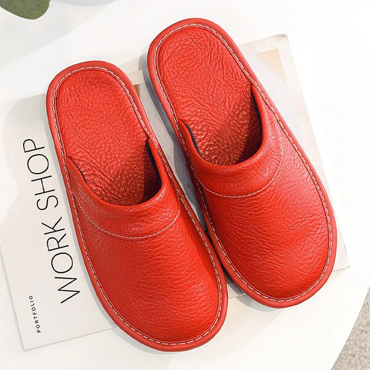 Adjustable comfort house slippers for men. Ergonomic clog design for relaxed home footwear.