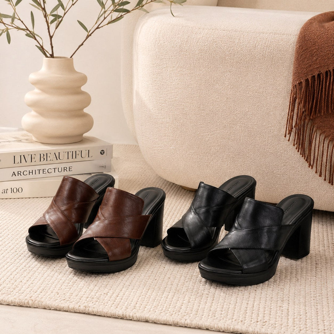 Women's comfortable block heel sandals, perfect for everyday support and stylish summer wear.