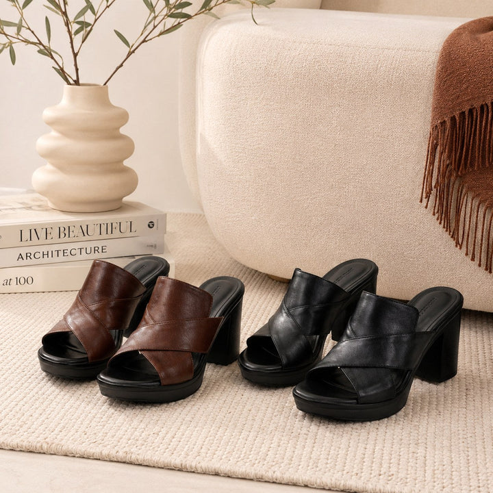 Women's comfortable block heel sandals, perfect for everyday support and stylish summer wear.