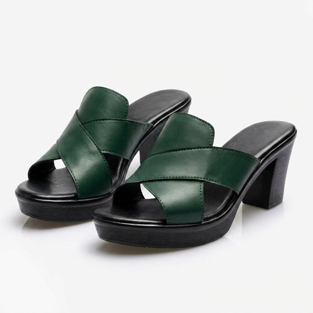 Stylish women's comfortable block heel sandals for all-day support and summer elegance.
