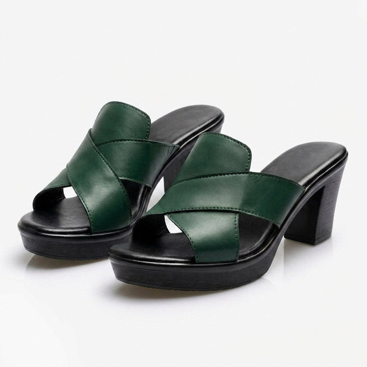 Stylish women's comfortable block heel sandals for all-day support and summer elegance.