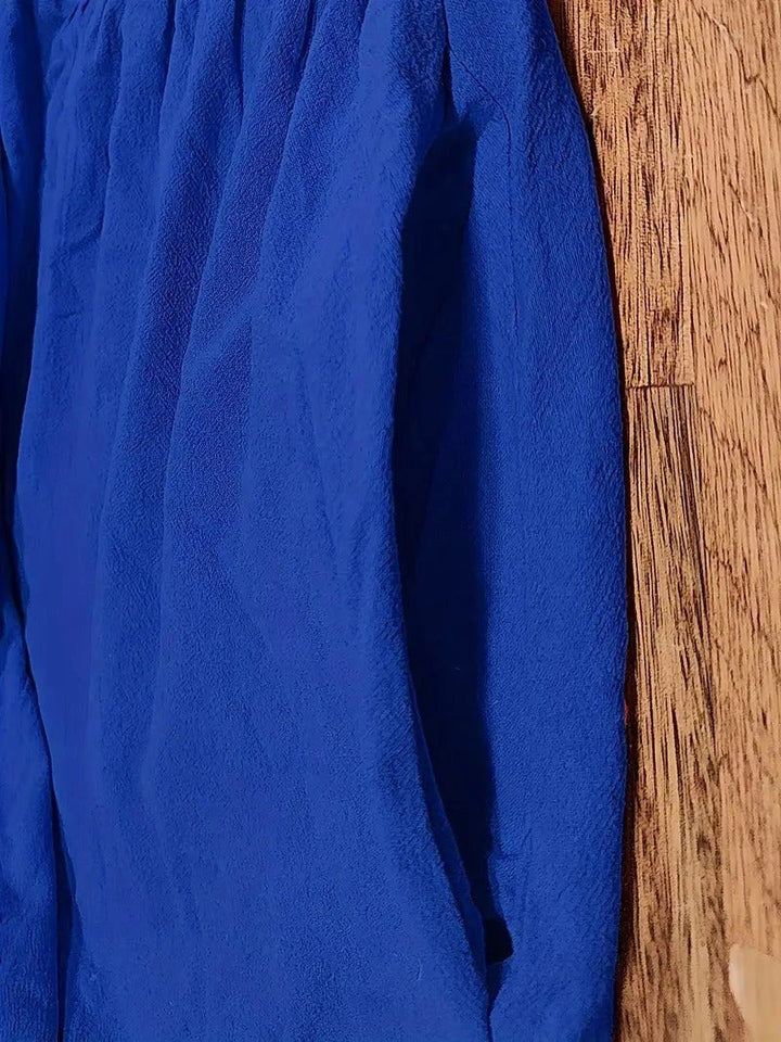 Versatile flowing midi dress for women, with pockets, perfect for both summer & fall.