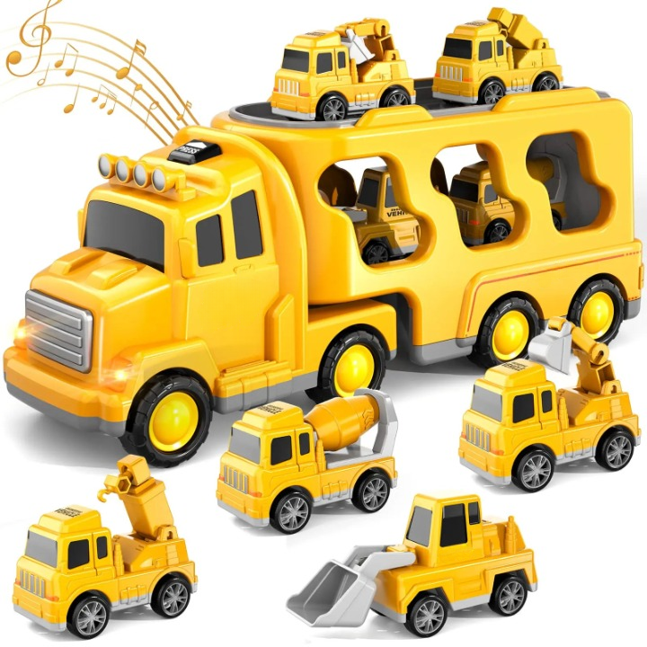 Fun interactive car city play set for children, promoting imaginative play with lights, sounds & educational vehicles.