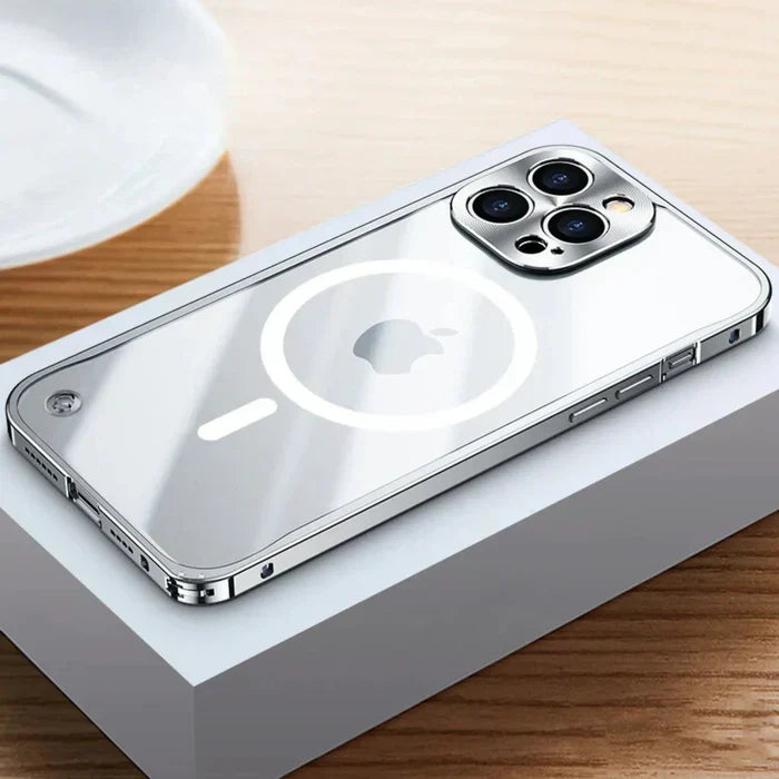 Slim iPhone 15 Pro MagSafe case, secure phone protection, easy accessory attachment.