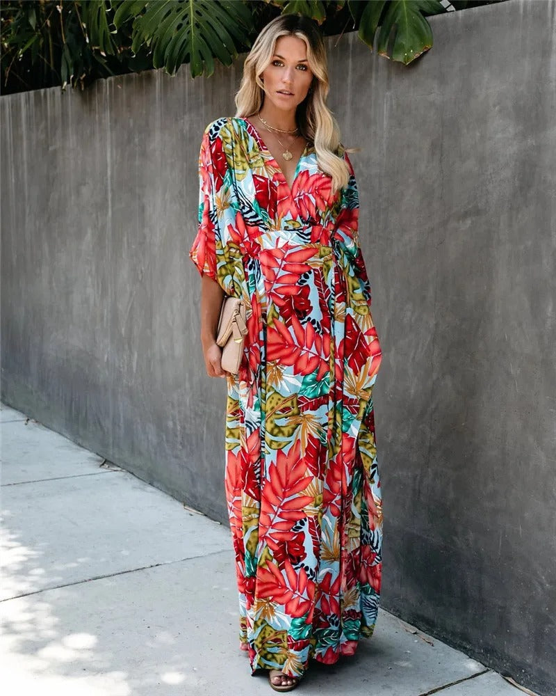Juniper Boho Breeze Kimono Maxi Dress