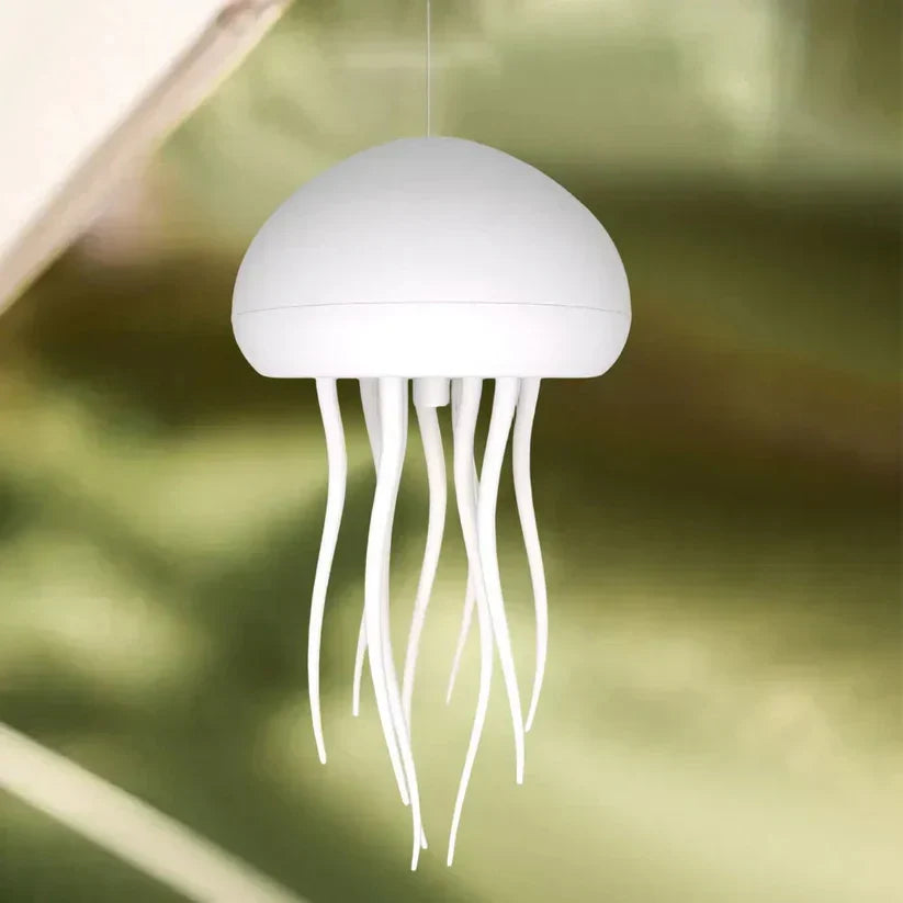 Modern Medusa floating lamp, color-changing LED, provides ambient glow & sensory experience for relaxation.