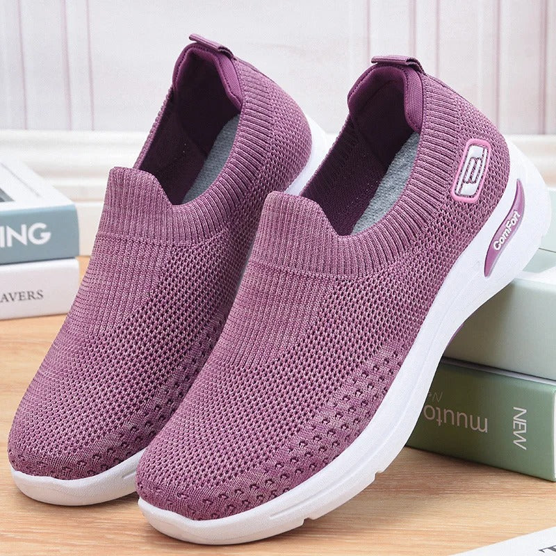 Comfortable women's orthopedic shoes for walking, athletic use & foot pain relief with arch support.