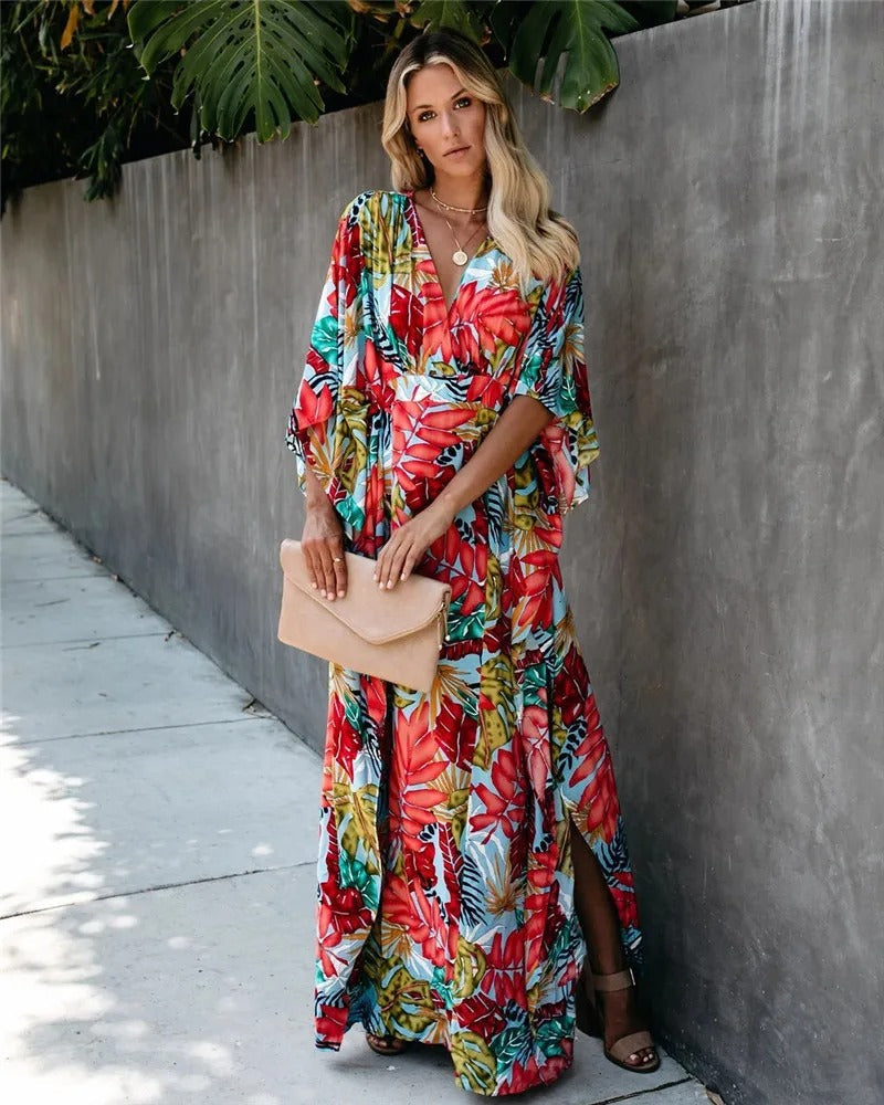 Juniper Boho Breeze Kimono Maxi Dress