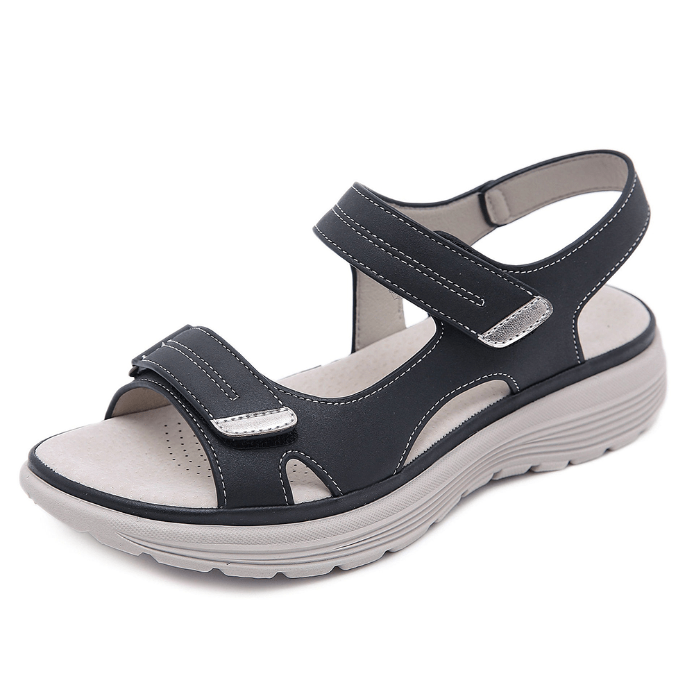 Supportive women's orthopedic sandals, wide toe box, arch support. Eases plantar fasciitis & foot pain.