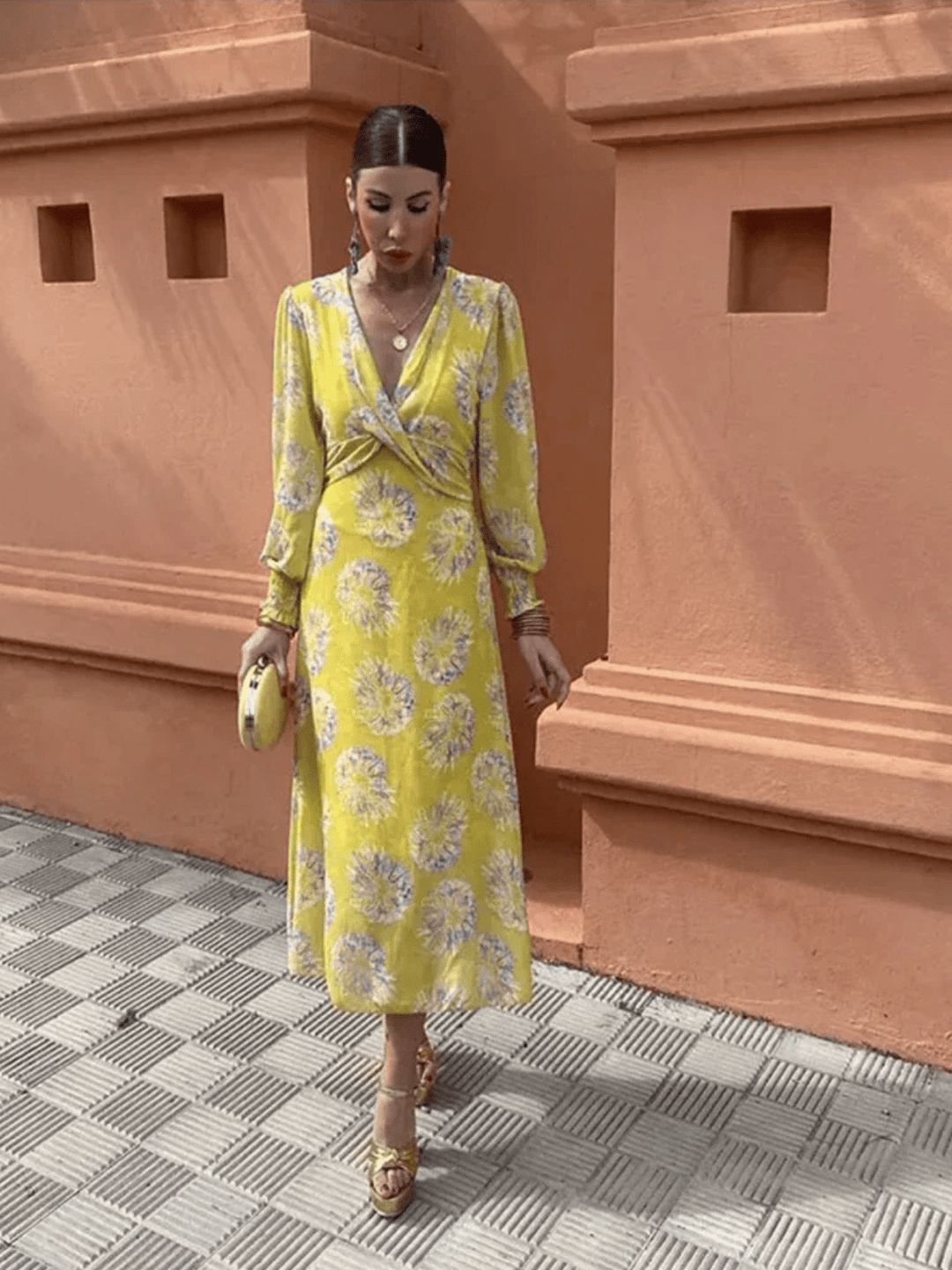Women's Floral Midi Dress