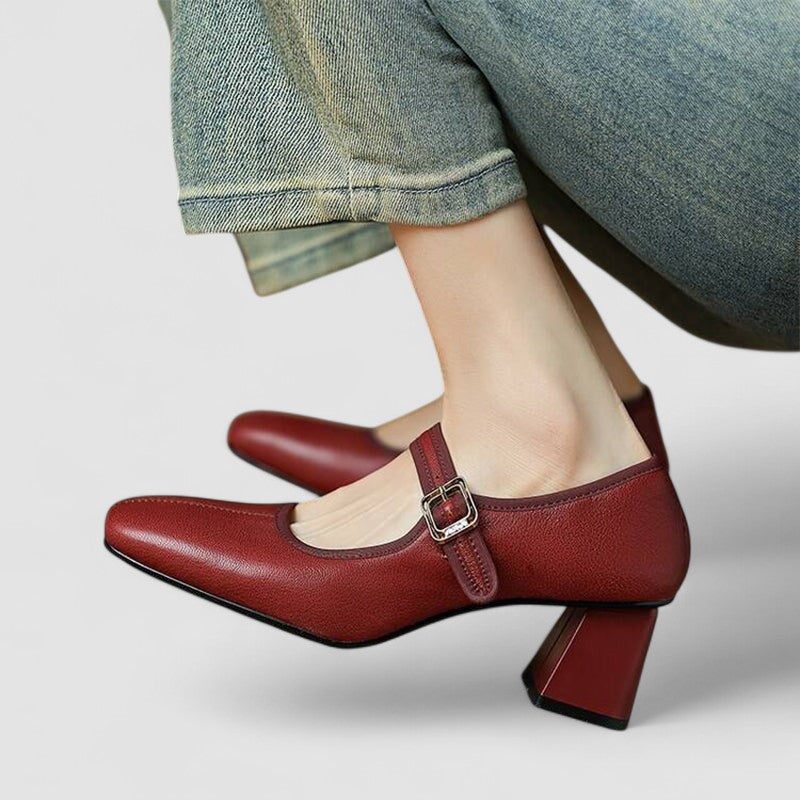 Elegant Cara Mary Jane comfort shoes for women, featuring a supportive orthopedic design.