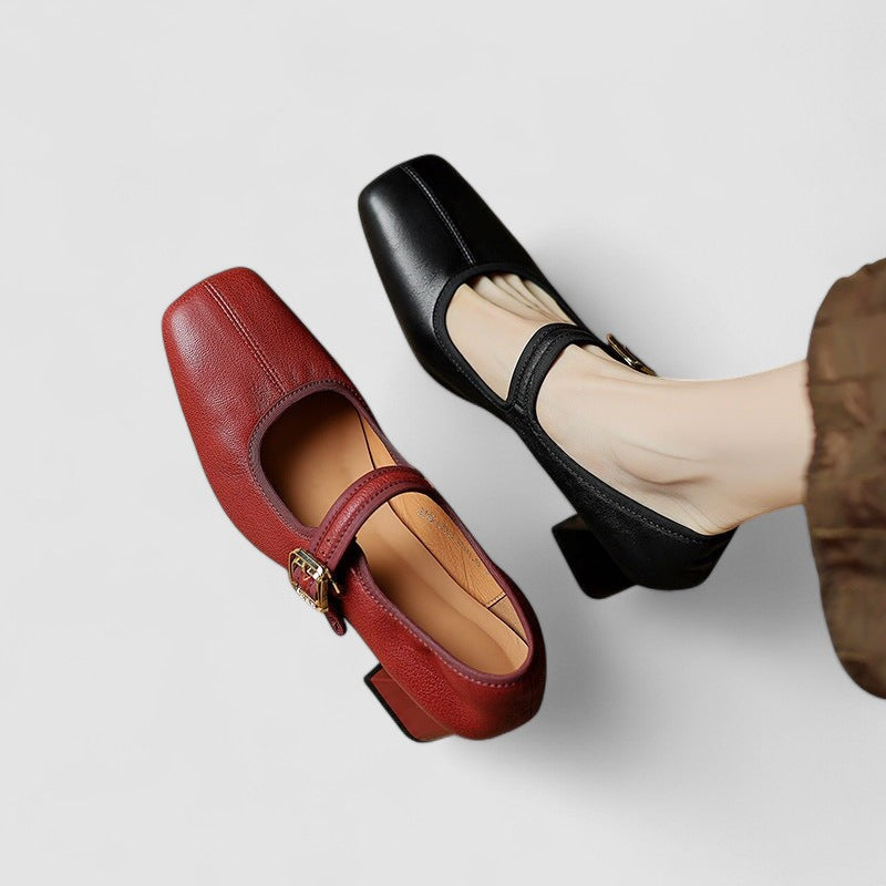 Comfortable Cara Mary Jane flats, perfect women's orthopedic shoes for daily casual wear.