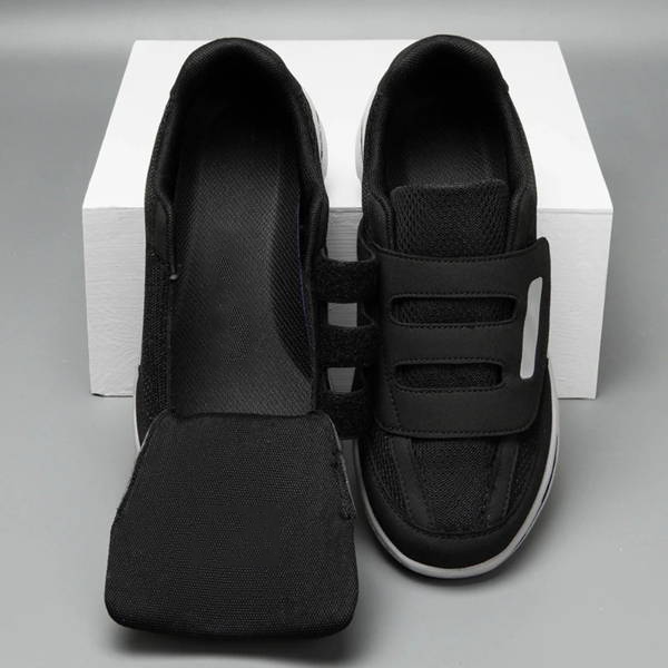 Men's wide fit orthopedic shoes, ideal for walking, with adjustable straps & cushioned comfort for everyday wear.