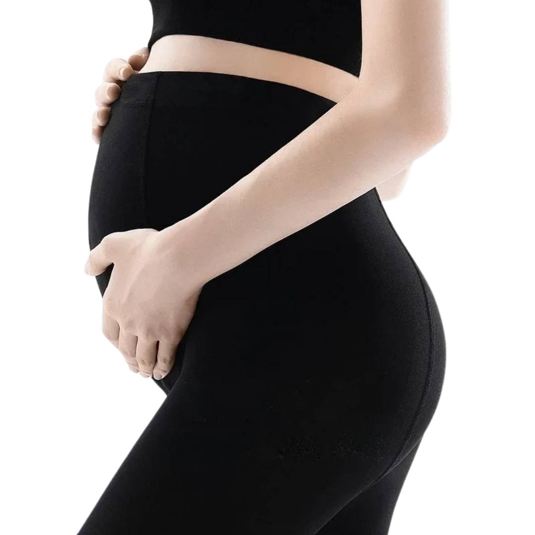 Anti-fatigue maternity compression tights for women, reducing leg swelling and enhancing circulation during pregnancy.