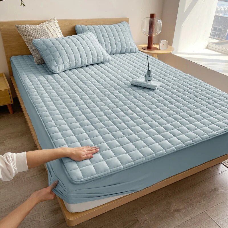 Essential DreamHaven home goods mattress protector for a cleaner, comfortable bed & deep sleep.