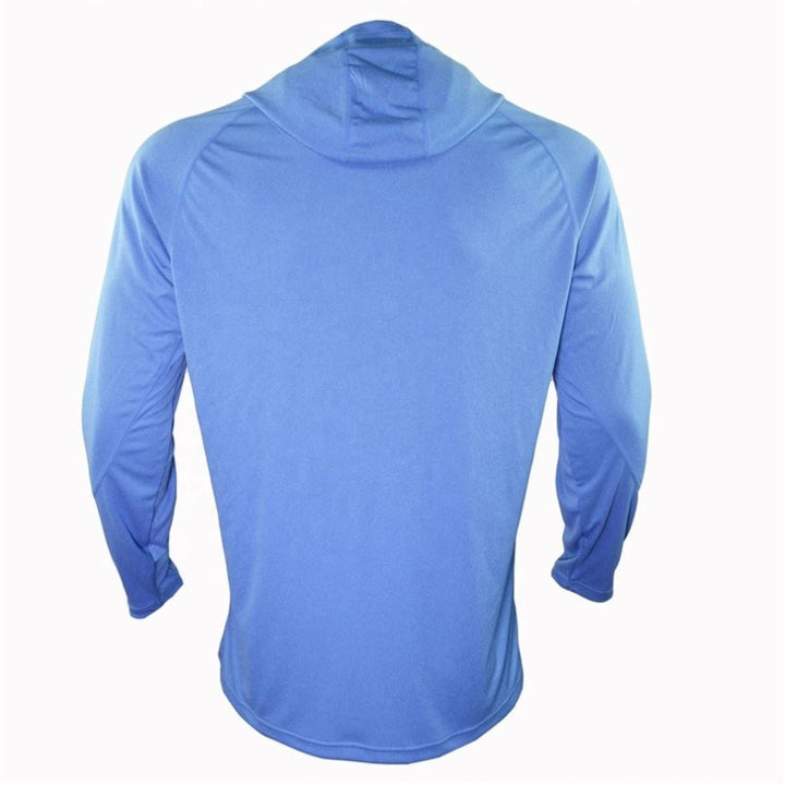 Effortless men's long sleeve hooded fishing shirt. Quick-dry, breathable & sun protective for any outdoor activity.