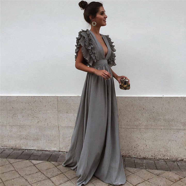 Stylish ladies' elegant maxi dress. Relaxed, flowy fit offers ultimate comfort for any summer occasion.