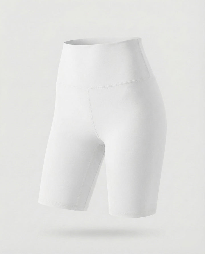 Chic high waisted bike shorts for women, offering a flattering shaping fit for active days.